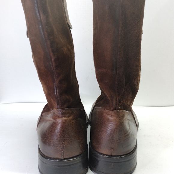 To Boot New York Adam Derrick l Brown Suede Brown Italian Leather l Size 7.5 - Picture 5 of 10